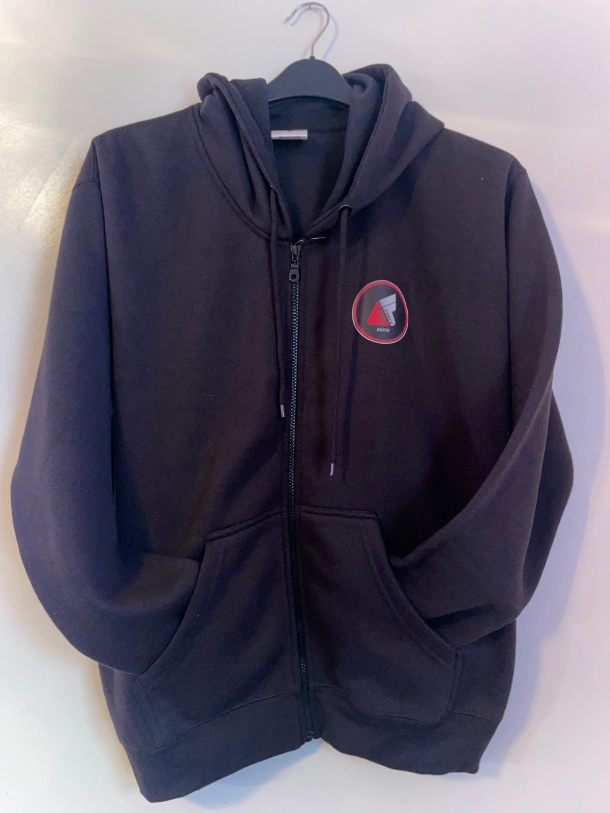 Pull Over Black Radio Station Hoodie - Image 2