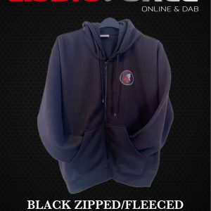 Zipped Black Hoodie