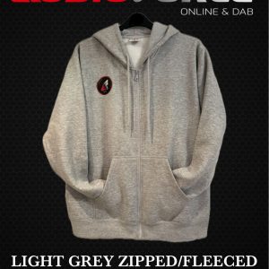 Zipped Light Gray Hoodie